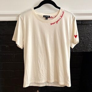 J.Crew Heart on Sleeve T-Shirt